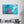 Blue and Red Ink Drops | Designer's Collection Glass Wall Art - Artdesigna