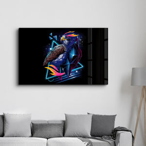Falcon Neo | Glass Wall Art - Artdesigna