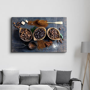Coffee Beans | Glass Wall Art - Artdesigna