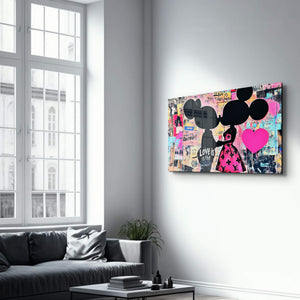 Aşk Cevaptır - Cam Duvar Tablosu