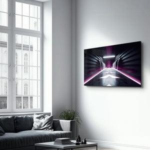 Mystic Purple Gate | Glass Wall Art - Artdesigna