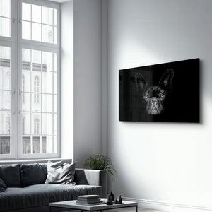 The French Bulldog | Glass Wall Art - Artdesigna