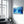 Blue Fall | Glass Wall Art - Artdesigna