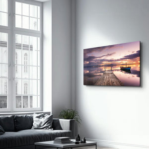 Pier 10 | Glass Wall Art - Artdesigna
