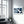 Blue Brush Marks | Glass Wall Art - Artdesigna