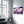 Divided Flowers Purple | Glass Wall Art - Artdesigna