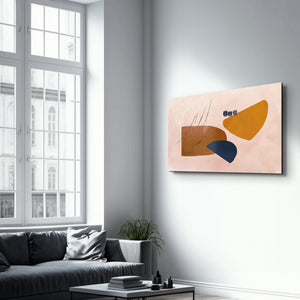 Modern Abstract Line Art V2 | Glass Wall Art - Artdesigna