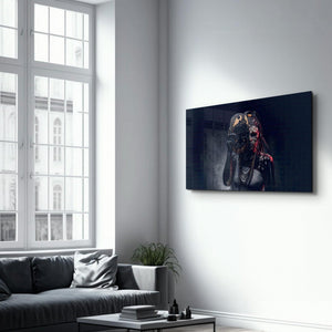 African MakeUp 2 | Glass Wall Art - Artdesigna