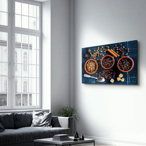 Coffee Beans V2 | Glass Wall Art - Artdesigna