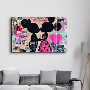 Aşk Cevaptır - Cam Duvar Tablosu