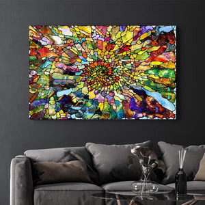 The Helix | Glass Wall Art - Artdesigna