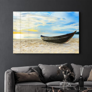 SeaSide | Glass Wall Art - Artdesigna