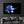 Beautiful Blue Flower | Glass Wall Art - Artdesigna