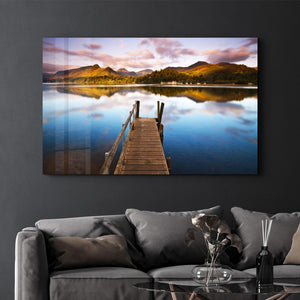 Dockside Dreams | Glass Wall Art - Artdesigna