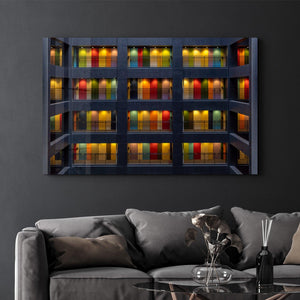 Colored Doors | Glass Wall Art - Artdesigna
