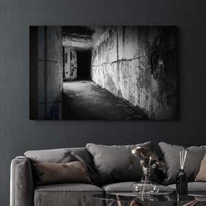 Empty Building V2 | Glass Wall Art - Artdesigna