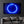 Blue Circle Light | Glass Wall Art - Artdesigna