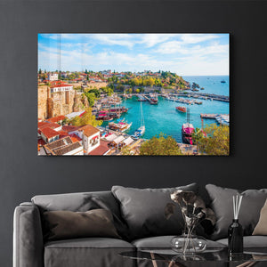 Old Town, Antalya, Turkey | Glass Wall Art - Artdesigna