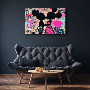 Aşk Cevaptır - Cam Duvar Tablosu