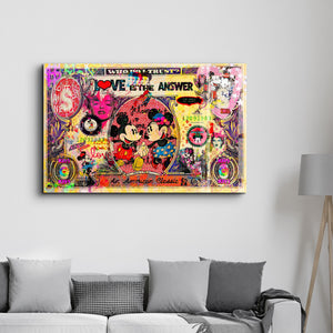 Glass wall art by Artdesigna titled "The World is Yours" featuring vibrant glass design by Mr. Pablo Costa.
