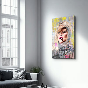 Glass wall art by Artdesigna titled "The World is Yours" featuring vibrant glass design by Mr. Pablo Costa.
