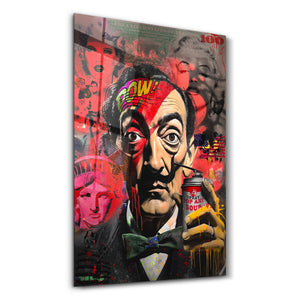Glass wall art by Artdesigna titled "The World is Yours" featuring vibrant glass design by Mr. Pablo Costa.