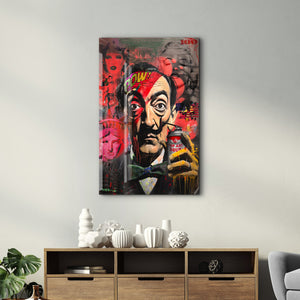 Glass wall art by Artdesigna titled "The World is Yours" featuring vibrant glass design by Mr. Pablo Costa.
