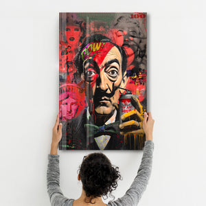 Glass wall art by Artdesigna titled "The World is Yours" featuring vibrant glass design by Mr. Pablo Costa.