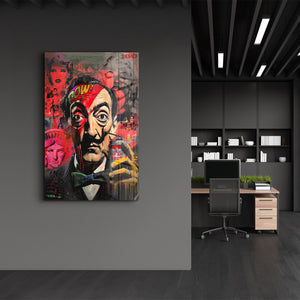 Glass wall art by Artdesigna titled "The World is Yours" featuring vibrant glass design by Mr. Pablo Costa.