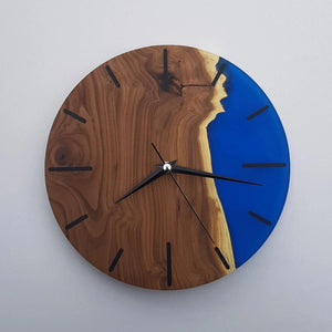 Enchanted SilverBerry Tree & Resin Timepiece | Premium Handmade Wall Clocks - Artdesigna