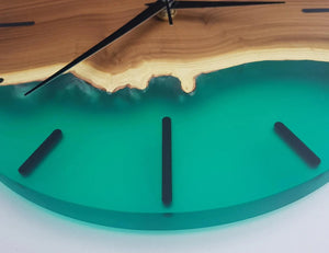 Enchanted SilverBerry Tree & Resin Timepiece | Premium Handmade Wall Clocks - Artdesigna