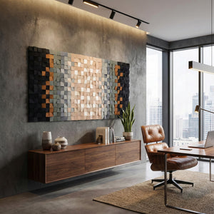 Dünya Ana | Birinci Sınıf Ahşap El Yapımı Duvar Heykeli - Sınırlı Sayıda