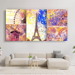 ・"Paris - Trio"・Glass Wall Art - ArtDesigna Glass Printing Wall Art