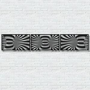 ・"Spiral Trio"・Premium Metal Wall Art - Limited Edition - ArtDesigna Glass Printing Wall Art