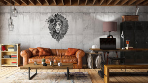 ・"Astro Lion"・Premium Metal Wall Art - Limited Edition - ArtDesigna Glass Printing Wall Art