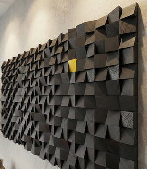 Kalabalığın Arasından Sıyrılın Akustik Ahşap El Yapımı Duvar Dekoru - Özel Üretim