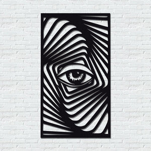 ・"Zebra Eye"・Premium Metal Wall Art - Limited Edition - ArtDesigna Glass Printing Wall Art