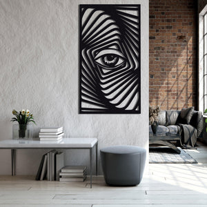 ・"Zebra Eye"・Premium Metal Wall Art - Limited Edition - ArtDesigna Glass Printing Wall Art